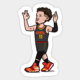 Trae Young Cartoon Style Sticker